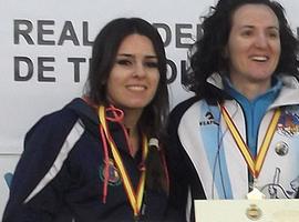 Los asturianos #Jorge #Díaz y #Lucía #Pérez en el podio del Campeonato de España Aire comprimido