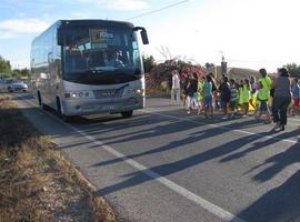 73 autobuses escolares denunciados en Asturias durante la campaña de control de Tráfico