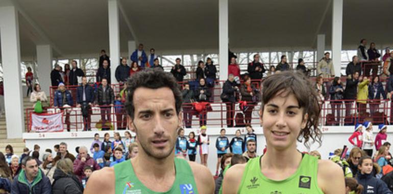 Borja García y Beatriz Álvarez ganan la Carrera de Nochebuena en Gijón