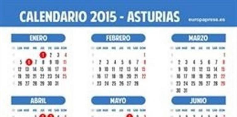 8 fiestas nacionales en el calendario laboral asturiano de 2015