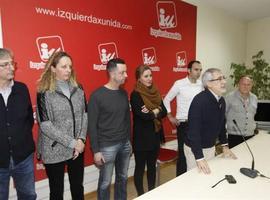 Llamazares, candidato electo de IU en Asturias, Rivi en Oviedo y Aurelio Martín en Gijón