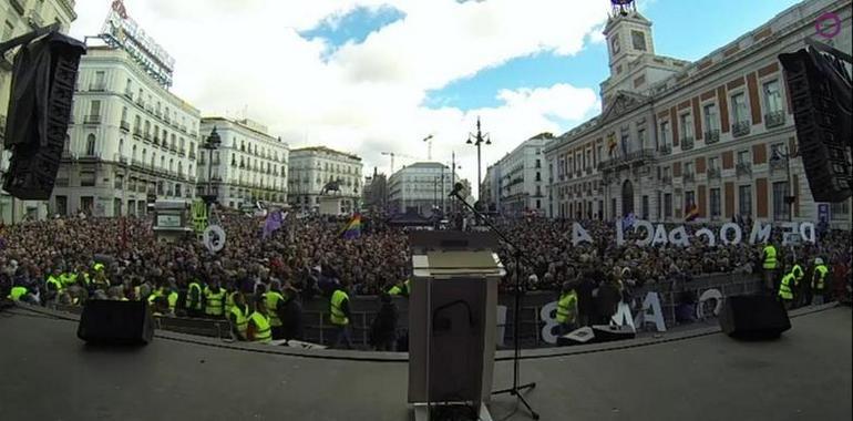 Decenas de miles de españoles gritan con Podemos el Tic-tac  del cambio (VIDEO)