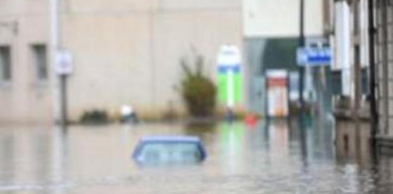 El temporal provoca inundaciones en Pravia y Ribadedeva