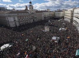 Miles de españoles participaron este sábado en la "Marcha del Cambio" convocada por Podemos