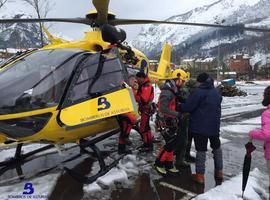 Rescate de un hombre que enfermó en una cabaña en Cabrales