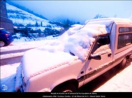 La nieve cierra 15 puertos en Asturias y obliga a usar cadenas en otros 11