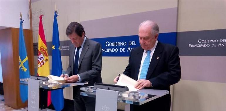 Presidente y Gotor formalizan el acuerdo que garantice la financiación de la Universidad