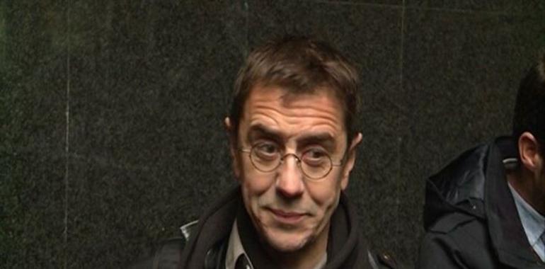 Monedero diz questa selmana enseñará "papeles" y denuncia el ataque de Montoro