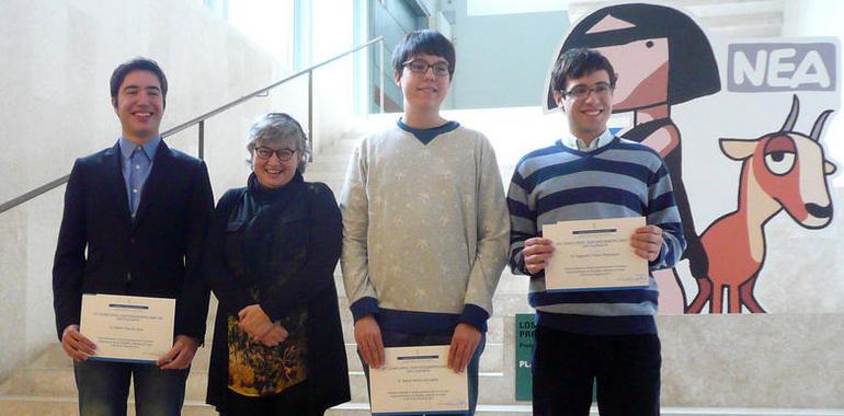 Tres alumnos de Oviedo, premiados en la fase autonómica del Concurso Hispanoamericano de Ortografía