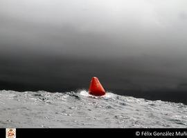 El temporal obligó a suspender la Copa de Asturias de Optimist