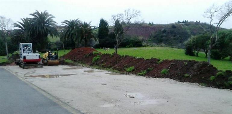 Ecologistas de Asturias denuncian el recorte de un parque para poner un aparcamiento en Candás