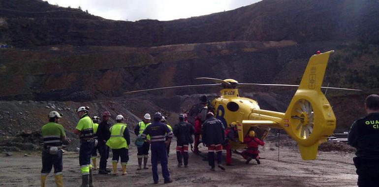 Dos mineros heridos en una explotación de Boinás, en Belmonte