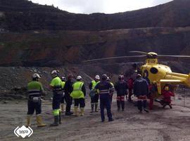 Dos mineros heridos en una explotación de Boinás, en Belmonte