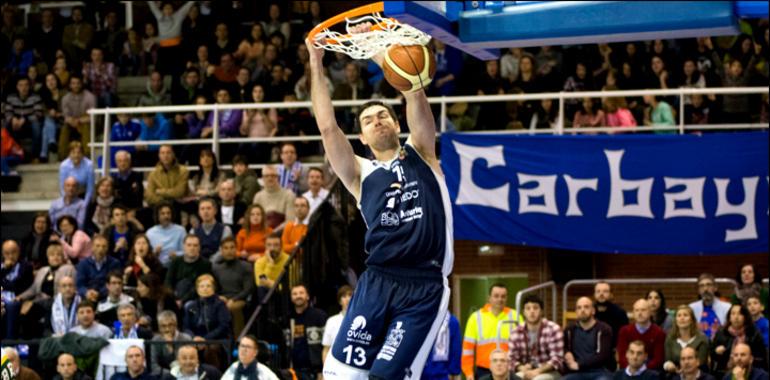 El Unión Financiera Baloncesto Oviedo se impuso a Peñas Huesca por 79-78 y asegura la Adecco Oro