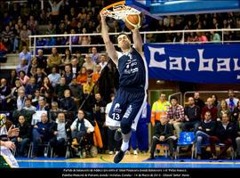 El Unión Financiera Baloncesto Oviedo se impuso a Peñas Huesca por 79-78 y asegura la Adecco Oro