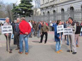 Los ganaderos denuncian que no se les permitió llevar animales en su protesta