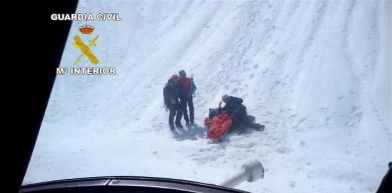 Rescatado un montañero, tras sufrir una caída de 200 metros en Picos de Europa