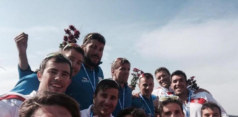 El K4 del asturiano Javier Hernanz logra el bronce para España en Racice