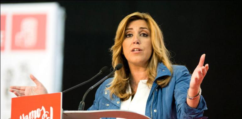 Susana Díaz reprocha en Avilés a Santamaría que use el consejo de ministros para criticarla