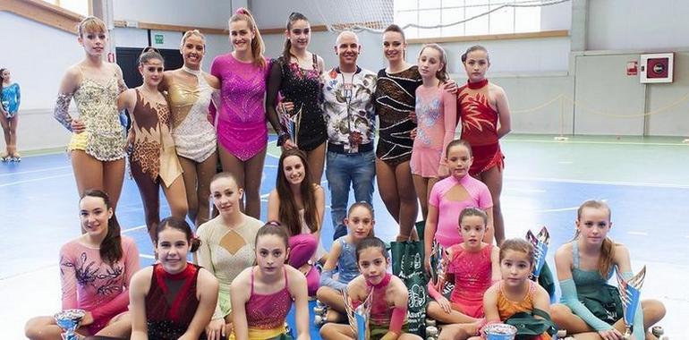 8 podios para el Ovetus en el Regional de Patinaje Artístico