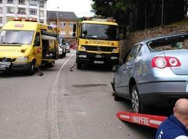 Herida tras sufrir un accidente en Vegadeo