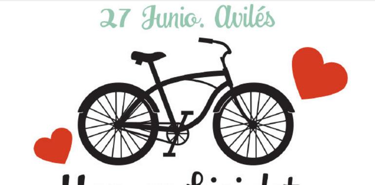 Jira de bicicletas por las calles de Avilés el sábado 27 