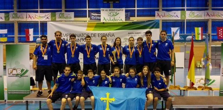 Asturias arrasa en el Campeonato de Selecciones de Badminton en la categoria Cadetes