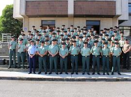 Visita institucional de los cadetes de la Academia de Oficiales de la Guardia Civil de Aranjuez a Asturias