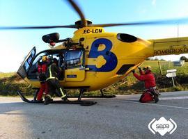 Herido muy grave un escalador tras sufrir una aparatosa caída en Morcín