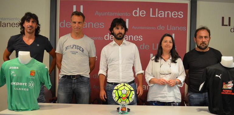 Partido de fútbol benéfico Fundación Ramón Grosso y veteranos Club Deportivo Llanes