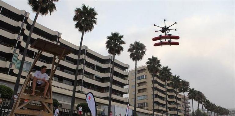 Drones para salvar vidas en la playa de Ribadesella