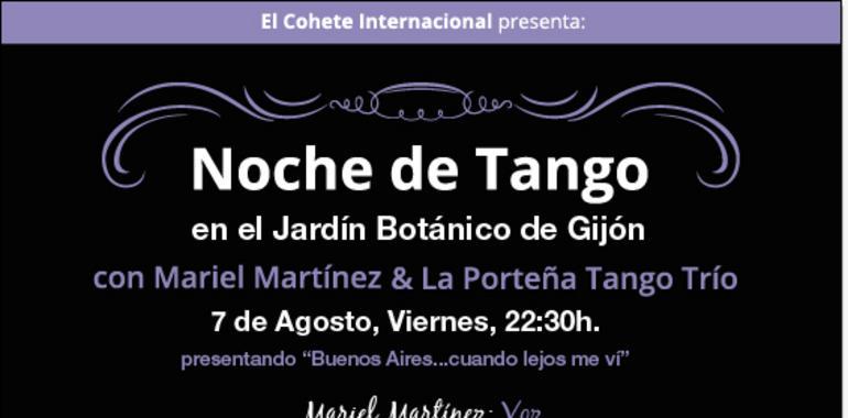 Buenos Aires en el Botánico gijonés con Mariel Martínez & La Porteña Tango Trío  