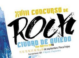 Continua abierto el plazo de inscripción para el XVIII Concurso de Rock “ Ciudad de Oviedo”