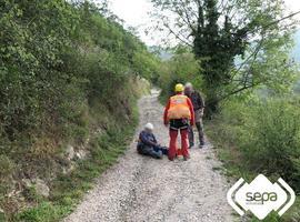 Socorren a una mujer de 47 años herida cuando hacía el Camino de Santiago por Lena