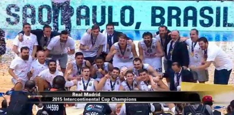 El Real Madrid logra su quinta Intercontinental de baloncesto en un 2015 brillante