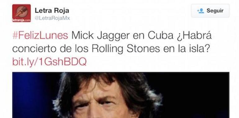 Locura en redes sociales por visita de Mick Jagger a Cuba 