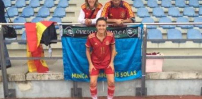 #Oviedo #Moderno. Victoria y gol de Laurina con España