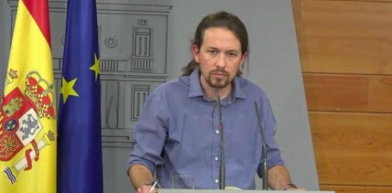 Iglesias rechaza el frente contra la independencia de Cataluña y propone un referéndum