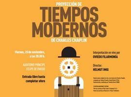 La Universidad proyectará ‘Tiempos modernos’ de Chaplin con música en vivo de Oviedo Filarmonía