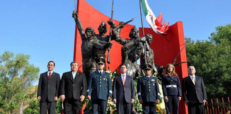 Honra a la memoria de los Niños Héroes de Chapultepec