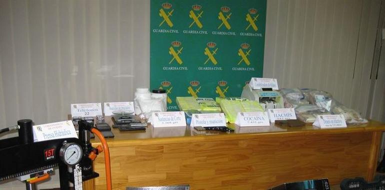 La Guardia Civil desarticula la organización que vendía droga en el centro de Asturias