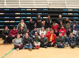 La Asociación Síndrome de Down Asturias, en la cancha con el Oviedo Baloncesto