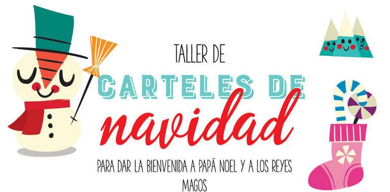 Taller de carteles de Navidad para niños y a favor de la Fundación Banco de Alimentos