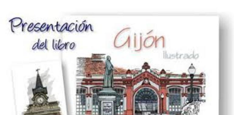 Gijón ilustrado por Manuel Iglesias, en Fundación Alvargonzález