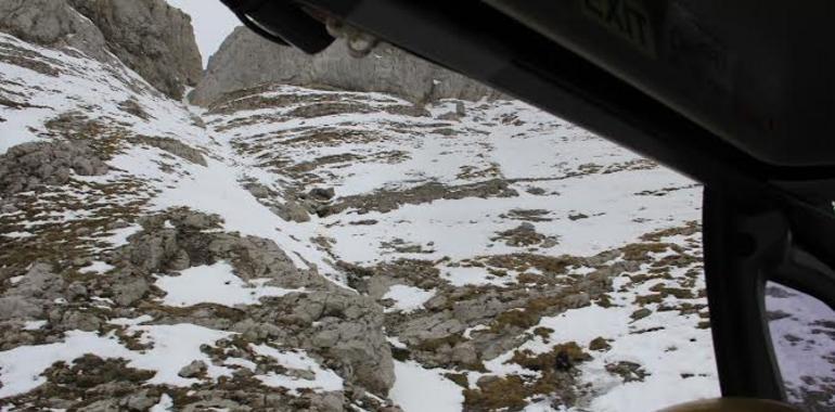 Rescatan un montañero herido tras caer 200 metros en Cabrales