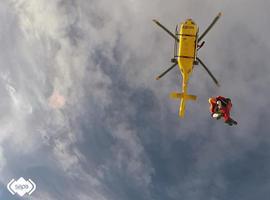 Accidentado en Parres un helicóptero de Bomberos de Asturias