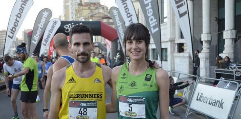 Marcos Peón y Beatriz Álvarez se imponen en la #SSGijón, con 6.100 corredores