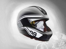 Luz láser moto y casco con Head up – Display. 