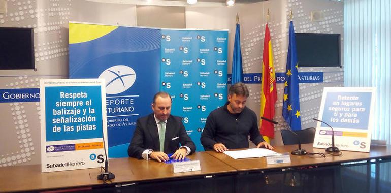 Principado y Sabadell-Herrero renuevan el convenio para la práctica segura de deportes en Valgrande-Pajares