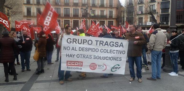 La plantilla de la empresa pública Tragsa en Asturias firme frente a los despidos